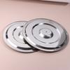 1Pc 28/30/32Cm Silver Round Pot Lid Kitchen Thicken Stainless Steel Saucepan Cover Replacement Universal Kitchen Food Lid