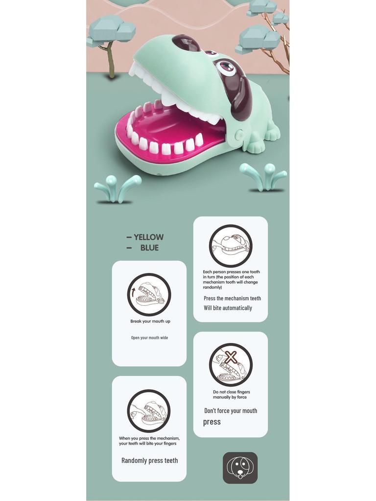 Dinosaurier Krokodil Handbeißspielzeug: Großes lustiges Streichspiel für Kinder