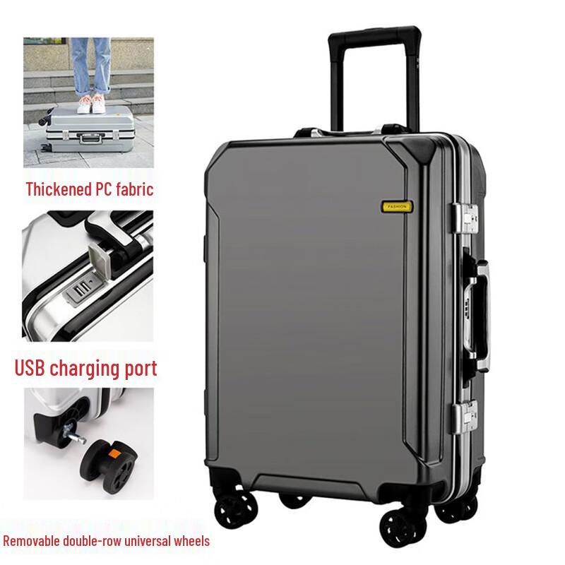 Strolling Through Time Anti-Scratch Business Travel Luggage 20 inches