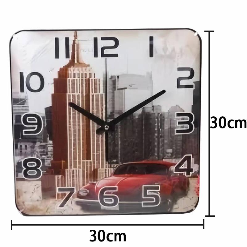 Style Restaurant Decoration Clock New Style Home Living Room Fashion Creative Decoration Wall Clock Silent Wall Clock