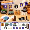 Halloween Holzdekorations-Set für Zuhause Herbst Saisonale Tischdekoration