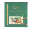 120 Colored Pencils for Artists Glossy Color Rendering Oil Based Professional Colored Pencils with Green Box for Drawing