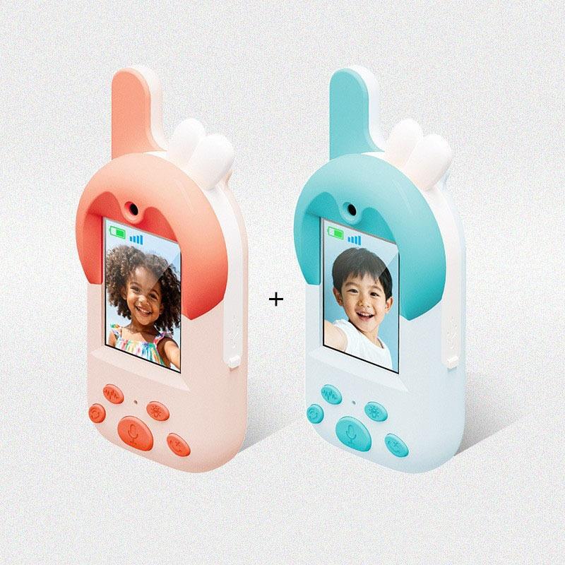 

Kids Video Walkie Talkie Toy 2Pcs Set 500M Range Two-Way Radio with Video Call Flashlight Voice Chat Toy Gift for 3+ Years Old Boys Girls