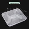 Disposable 3-Compartment Takeout Food Container