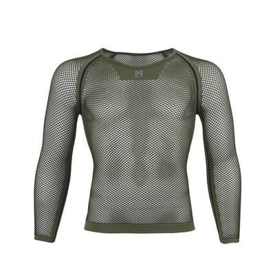 Millet Drynamic Mesh Sleeve Crew Newlogo Olive Größen Herren 3/4 Unterwäsche, MIV01356, (NEUES LOGO), L-XL