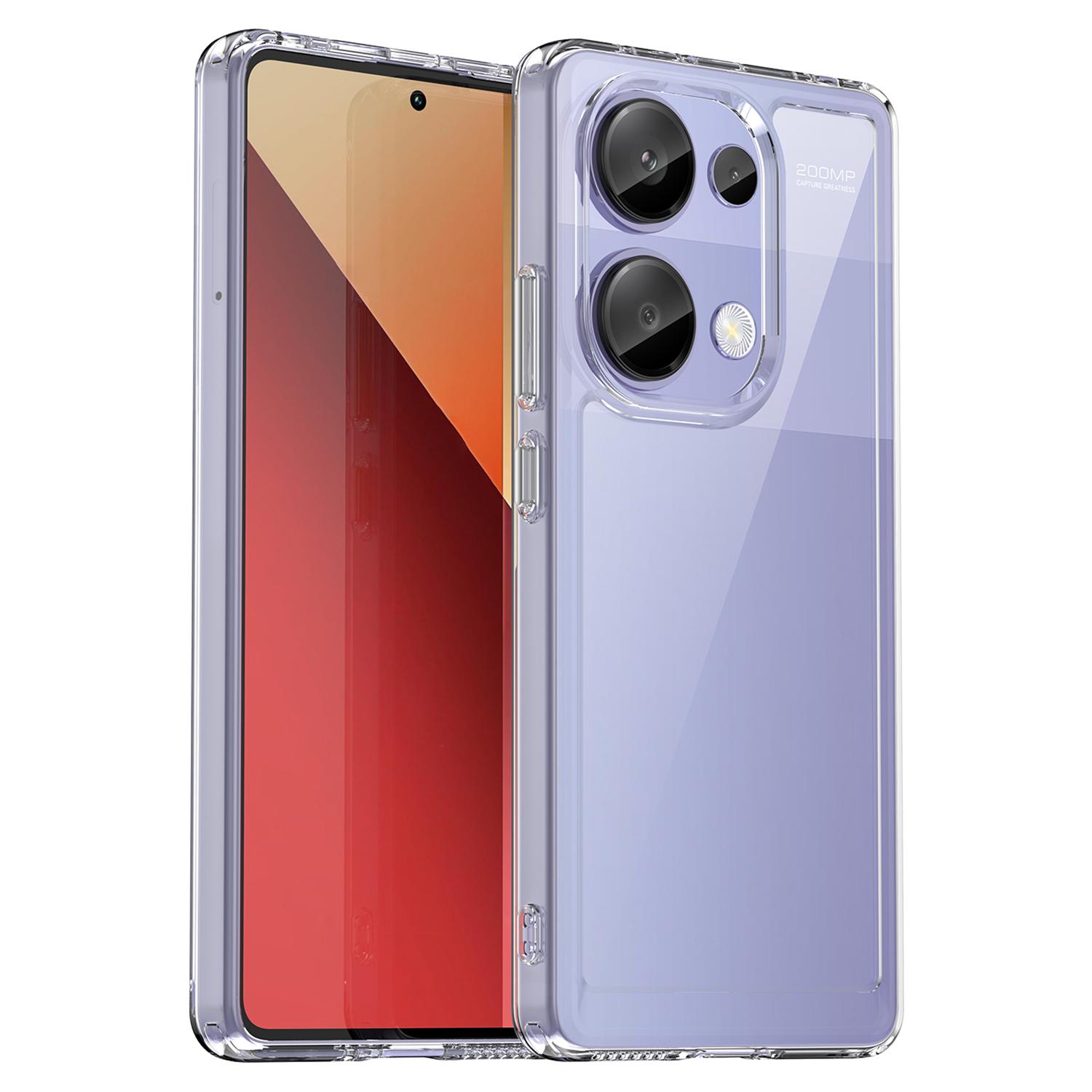 

For Xiaomi Redmi Note 13 Pro 4G/Poco M6 Pro 4G Case TPU+Acrylic Clear Phone Cover Transparent