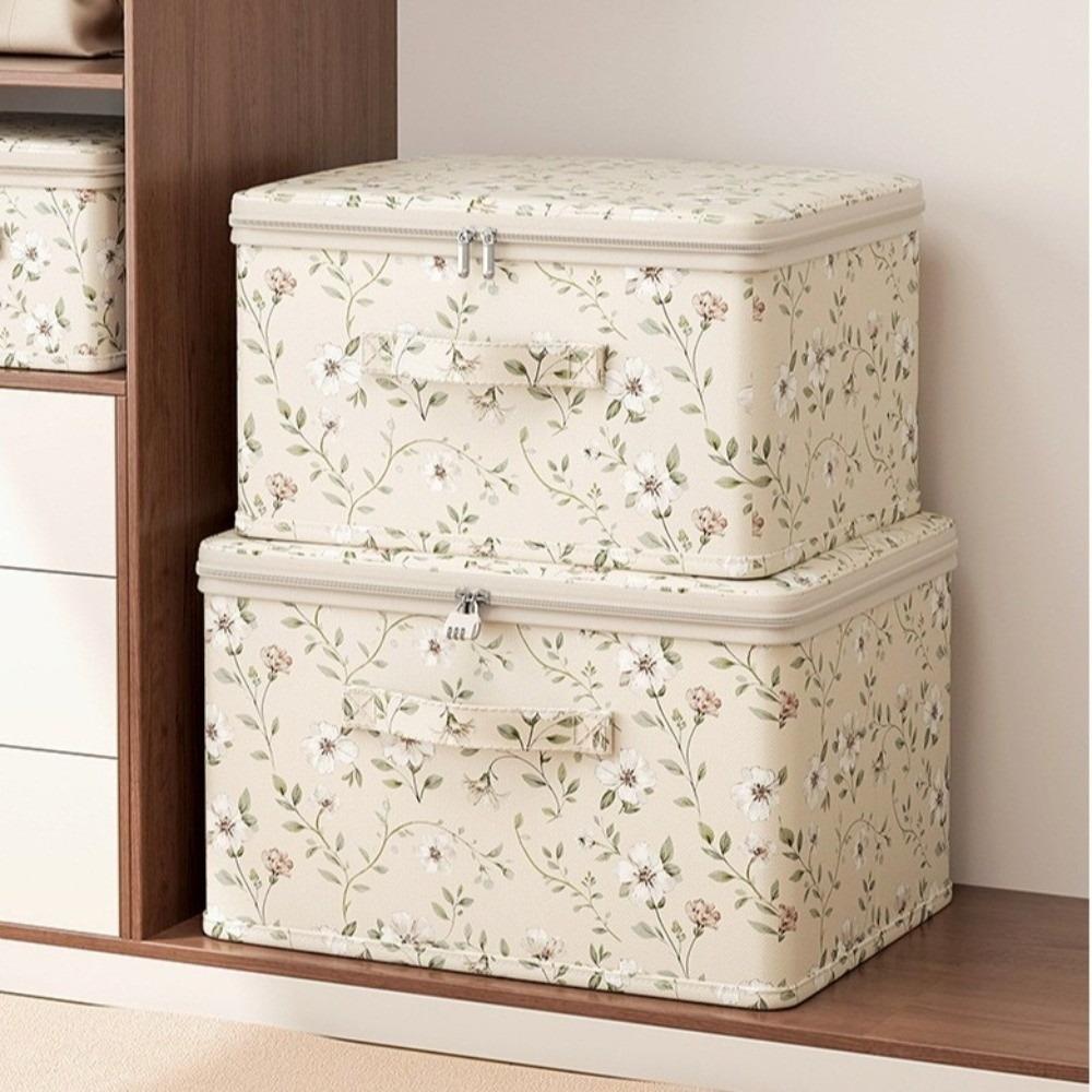 Large Capacity Foldable Storage Box Dustproof Wardrobe Storage Bin  For Home Wardrobe Storage