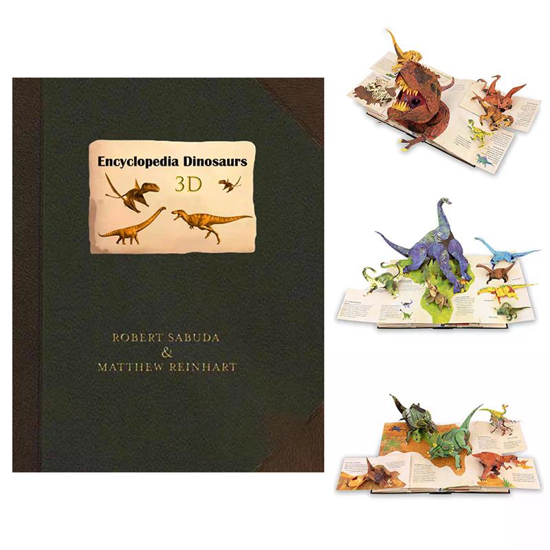 Book 3D Encyclopedia Prehistorica Dinosaurs Folding Pop-up Interest Dinosaur Picture Science Popularization Children's Gifts