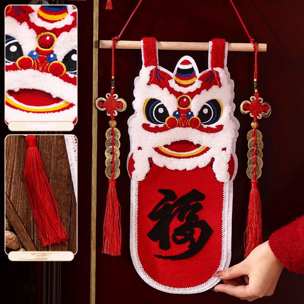 Lion Dance New Year Decorations Exquisite Door Decoration Spring Festival Decoration  Living Room