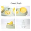 2-in-1 Pet Bowl with Drinking Raised Stand Cat Double Bowls Durable Dog Food Bowl