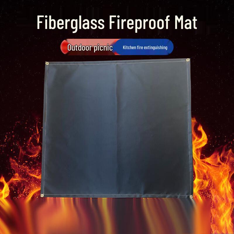 Outdoor & Home Emergency Fiberglass Fire Blanket 80 x 60 cm