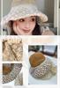 Straw Lace Polka Dot Floral Hat for Women A bucket hat perfect for or as a Deep UV [kanaelun] - basic, free-size hat/fisherman's that's foldable,