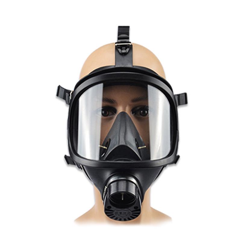 MF14 Full View Gas Mask with Self-Priming Dustproof Filter for Toxic, Chemical, Biochemical, Ammonia, and Acidic Gases