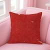 R-Red Tone New Year Edition Cushion Cover Pillow Case Soft Friendly Fabric & Concealed Zipper