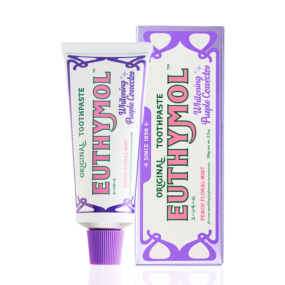 

EUTHYMOL White Purple Peach Floral Mint Scent 106g Toothpaste Quasi-drug EUTHYMOL