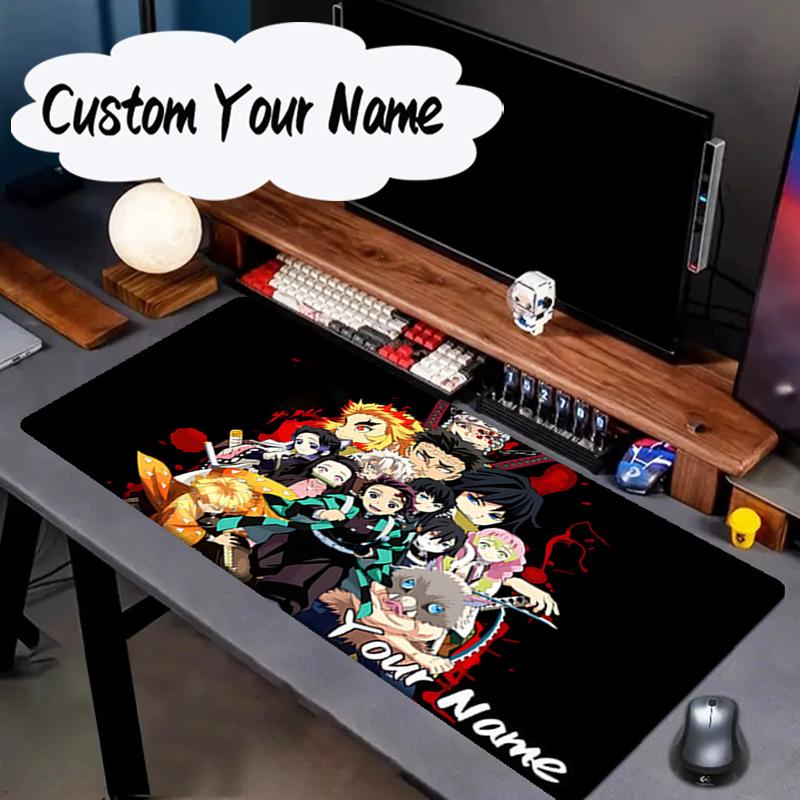 Custom Name Mouse pad Demon Anime Group Mouse pad, Gaming Mouse Pad, keyboard pad, Desk Decor for computer notebook Fan Birthday Gift