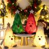 No Cord Needed Plush Christmas Tree Decors with Gentle Light Kids Room Holiday Decoration for Night Ambiances