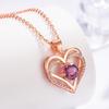 Fashionable Double Heart Clavicle Necklace - High-End Valentine's Jewelry for Women