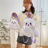 2025 Cute Ghost Cartoon Plush Backpack & Crossbody Bag for Students
