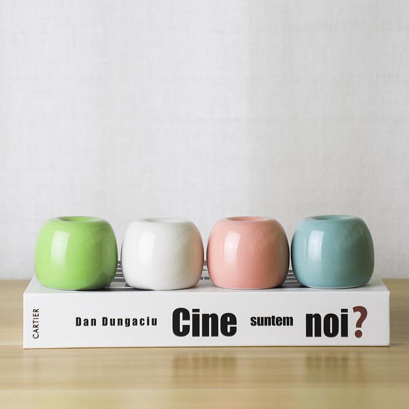 

Керамическая креативная мини-ваза Apple Home Мини-керамическая ваза с украшениями, украшенная гидропонной мини-вазой 01