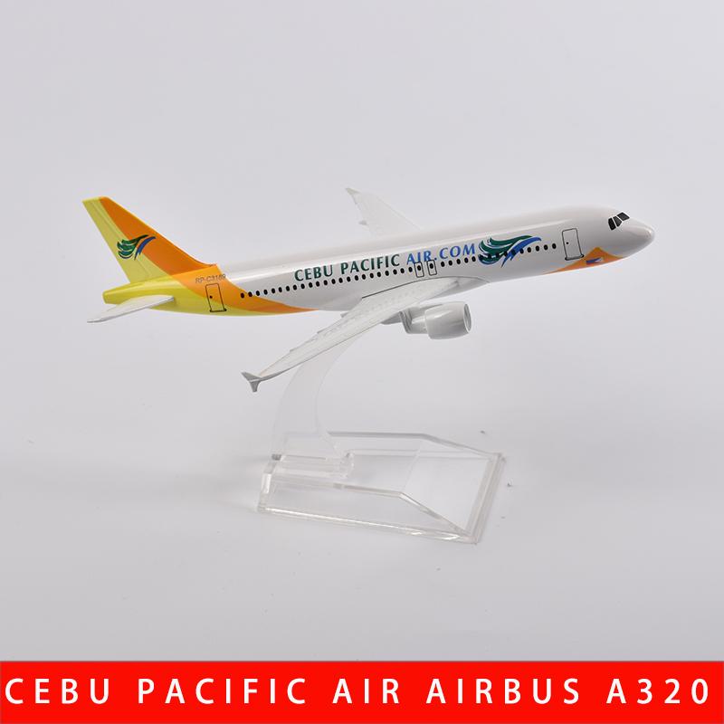 1/400 Scale 16CM Air Cebu Pacific A320 Aircraft Model Planel Airplane Diecast Metal Planes Collect Gifts