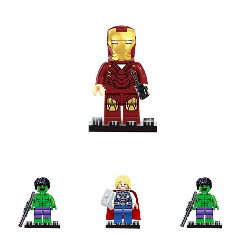 Superhero Building Blocks Toy Set With Diy Assembly For Kids Collectors