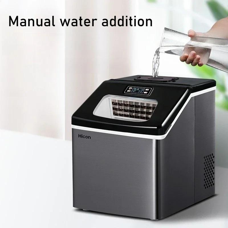 25kg Hotel Commercial Household Ice Maker Portable Ice Cube Maker Machine Household Fully Automatic Ice Cube Making Machine 220V