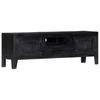 TV Cabinet Black 118 x 30 x 40 cm Solid Mango Wood