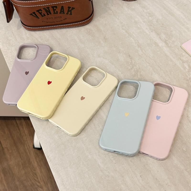 Jednoduchý červený milostný srdíčko měkký TPU kryt na telefon pro iPhone 17 Air 16 14 13 12 11 Pro Max 7 8 Plus Kryt pro iPhone 16E 15 Pro