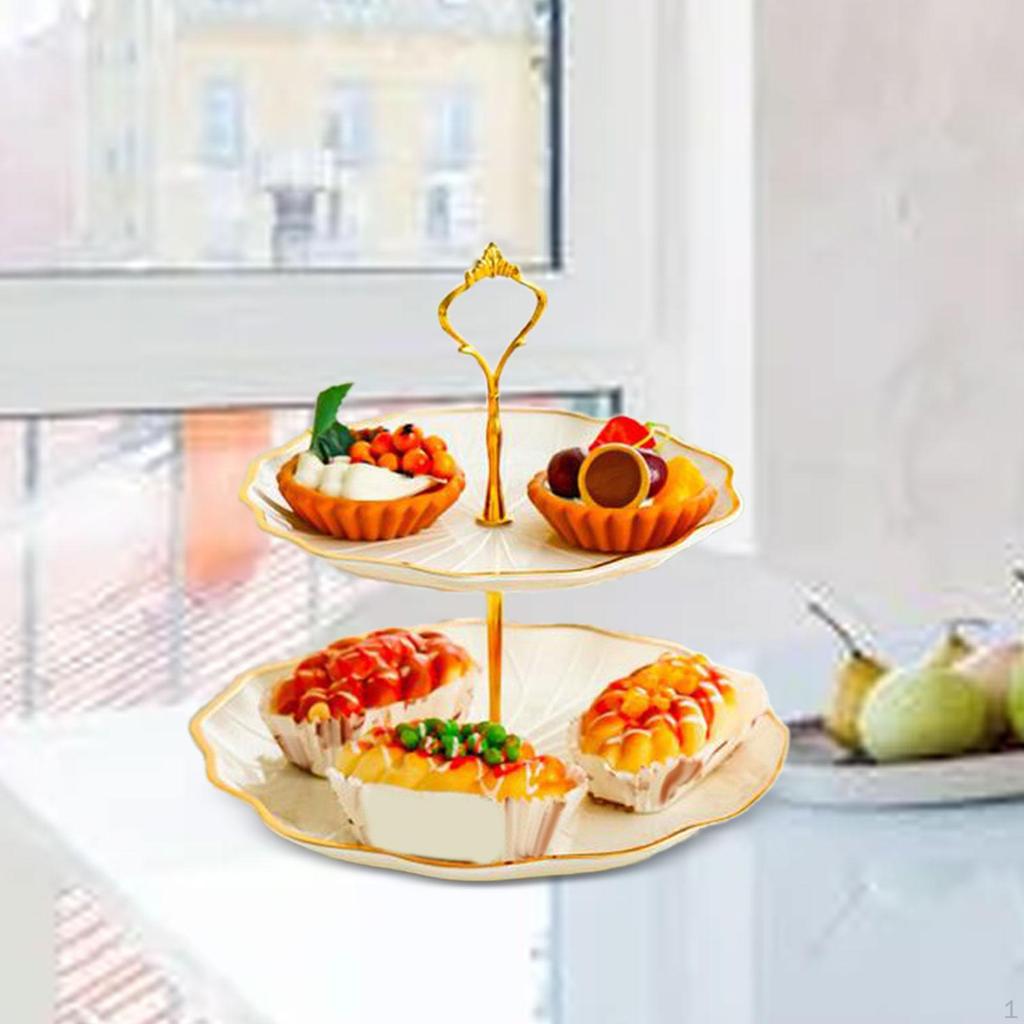 Cupcake-Ständer, Kekstablett, Dessert-, Obst-, Süßigkeiten-Display-Teller, eleganter Kuchen für