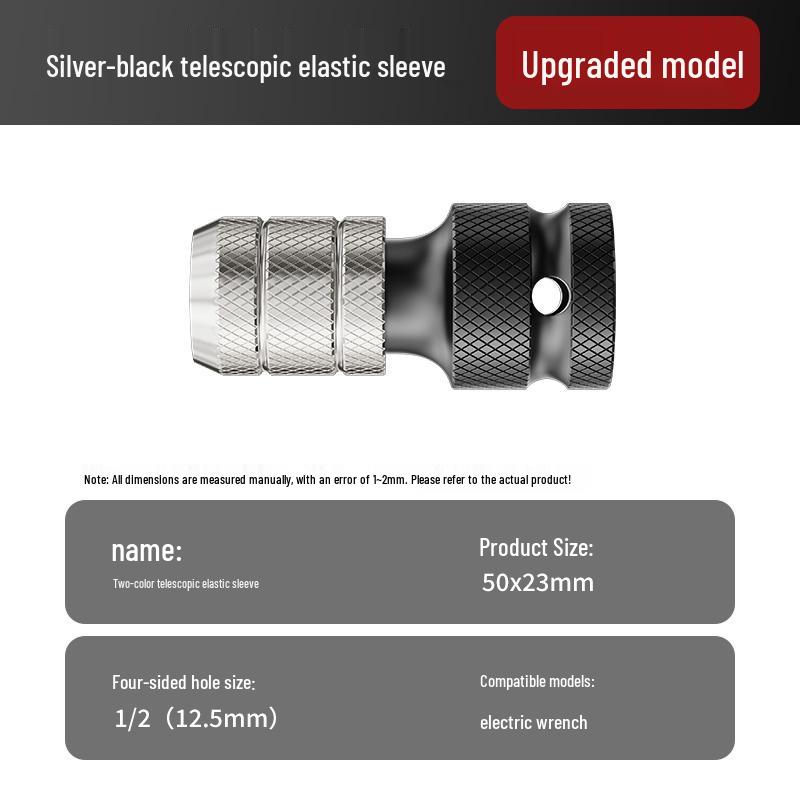 Multifunctional Electric Drill Bit & Wrench Adapter Set with Telescopic Socket