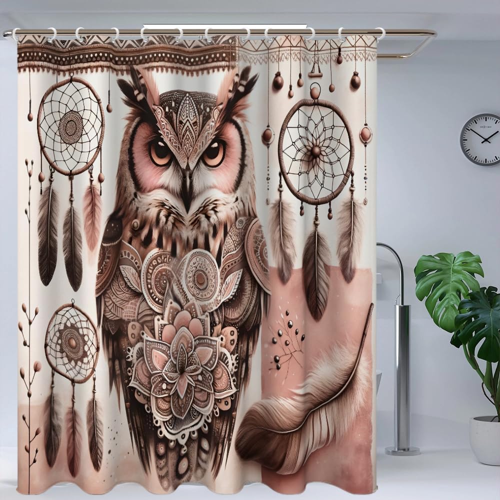 Black Shower Curtain Life Tree Sky Elephant Neon Fabric Plant Fantasy Art Bathroom Curtain For Women Bathtub Decoration