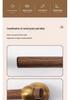 Chinese Style Minimalist Magnetic Walnut Wood Silent Bedroom Door Handle