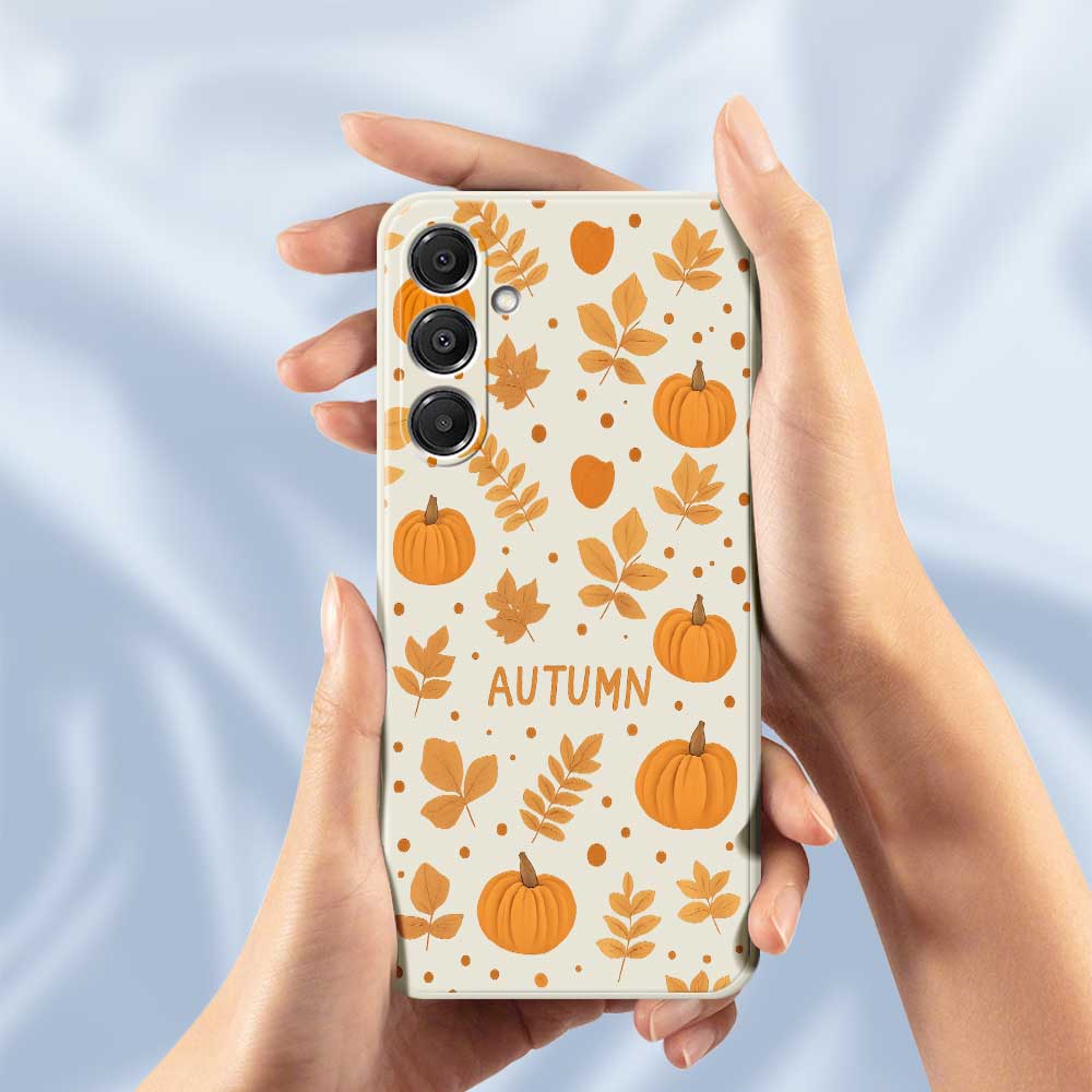 For Samsung Galaxy A16 5G/4G Case Autumn Theme Pattern Printing Straight Edge TPU Phone Back Cover