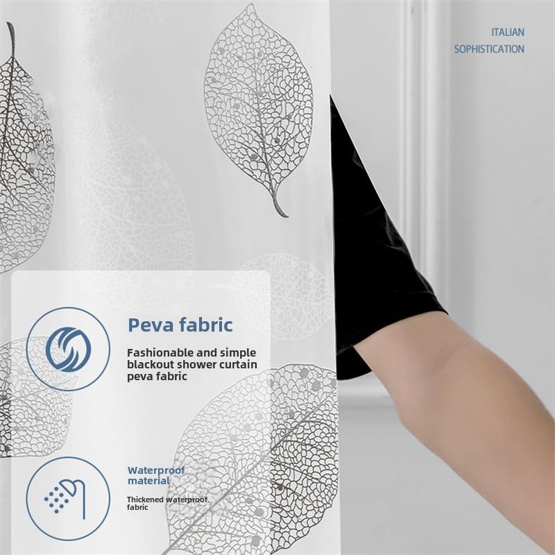 180*180cm Modern Simple Thickened PEVA Bathroom Waterproof Mildew Proof Fabric Partition Curtain Shower Curtain Home Decor