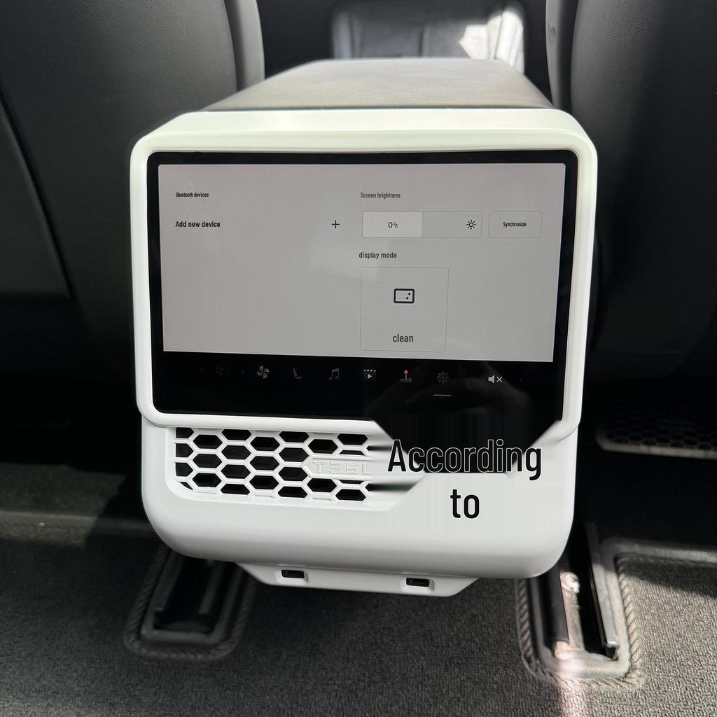 Compatible Upgrades for Model 3: Rear Air Vent, Screen, Rear Seat Anti-Kick Protectors, Interior Trim.