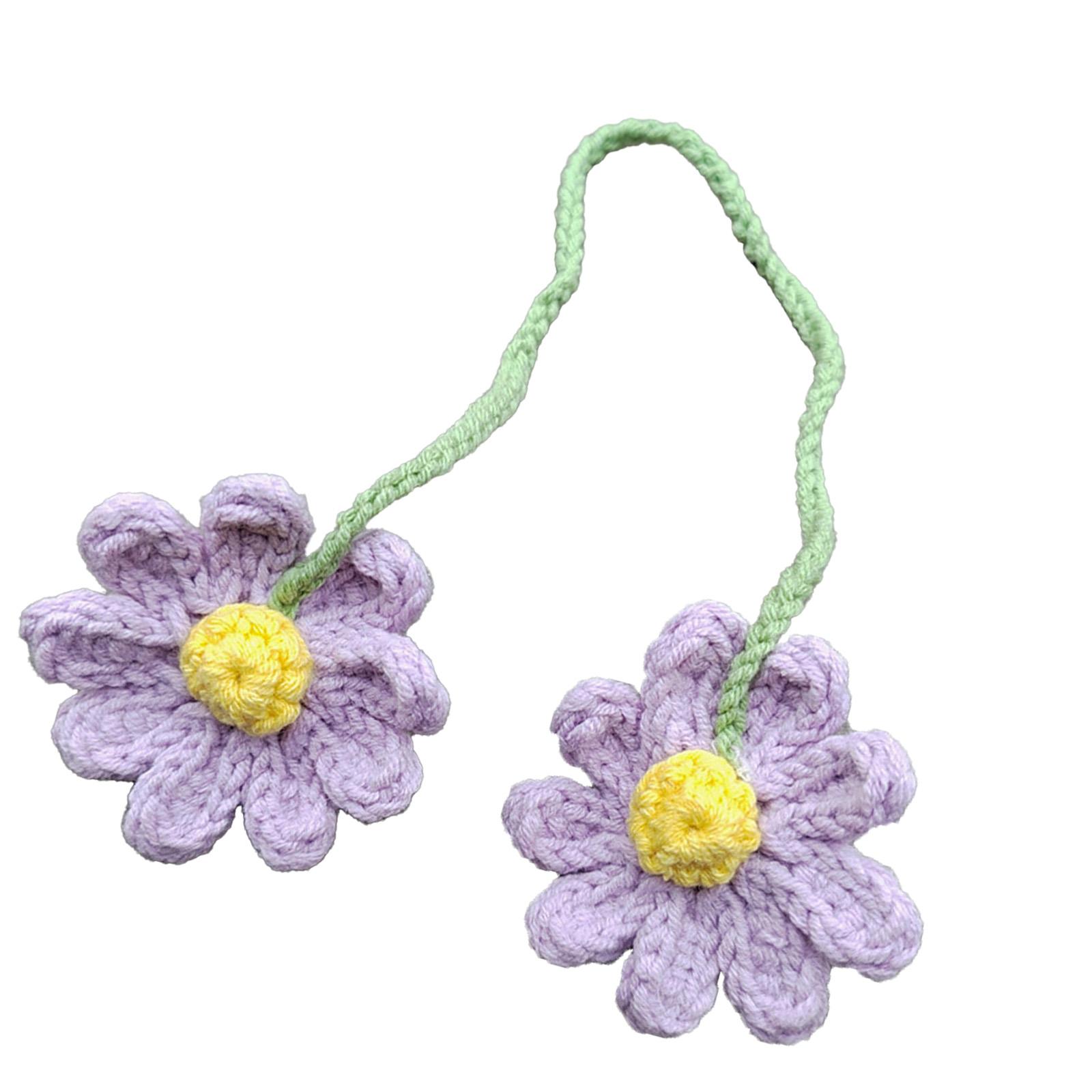 

Cotton Yarn Hanging Basket with Unique Daisy Pattern For Home Ornaments And Office Decorations Personalizing Your Car