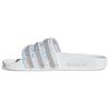 ADILETTE Composite Sole Crystal Slip Resistant Slide Slippers Women's White (Unisex) Slide Slippers EE4810