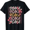 Osaka Stadt 80er Retro Kirschblüte Japan Osaka T-Shirt