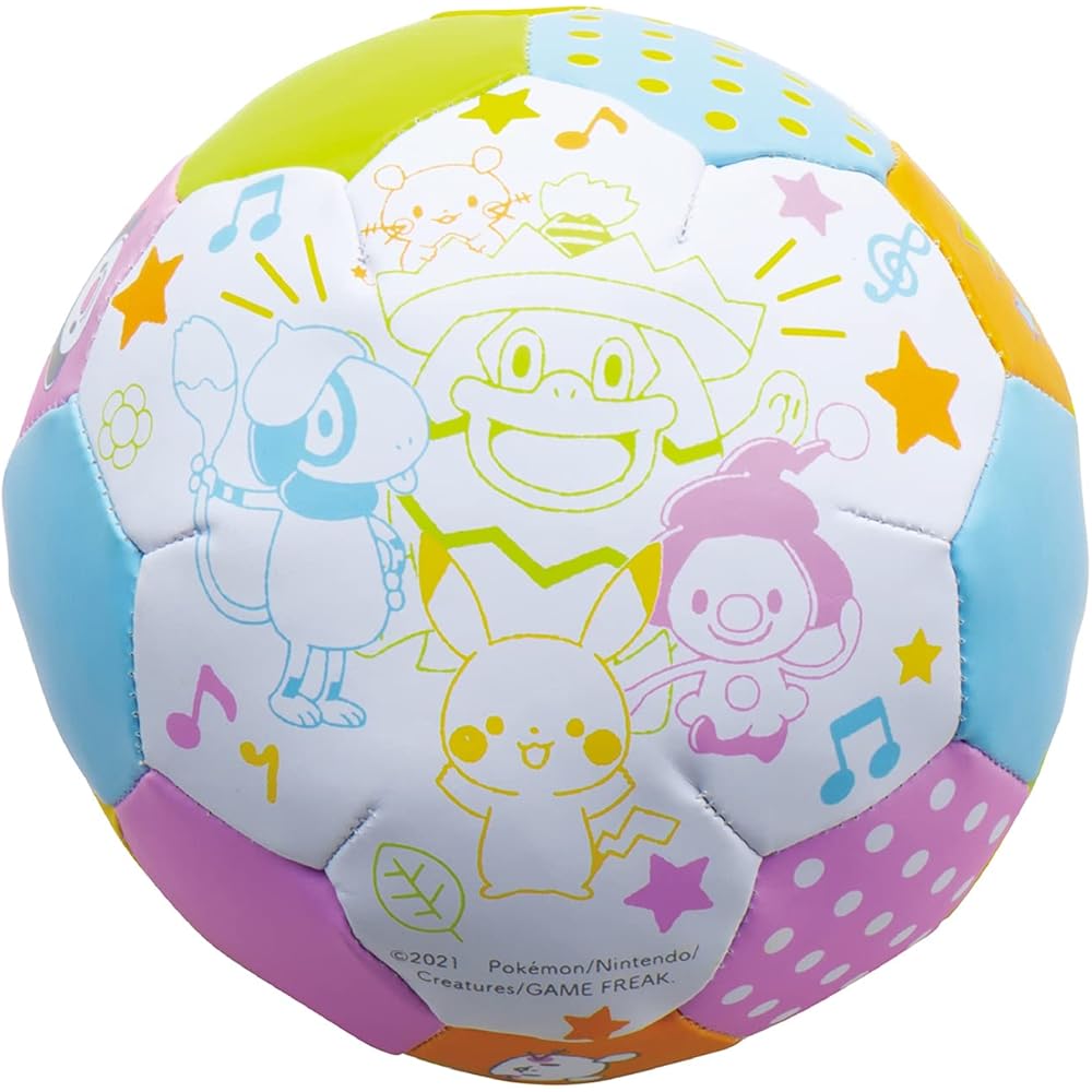 Toyroyal Monpoke Soft Plush Ball Pikachu Baby Safe Soft Toy Red