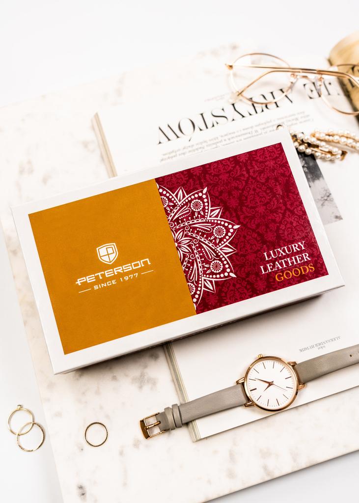 PTN 1680166-9-TVT-6585 Red Leather Wallet