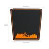 Marchfa Non-Slip Mat, Interior Mat, For Subaru Forester SK XV Impreza Exclusive Non-Slip Coaster Included Dashboard Mat (Orange)