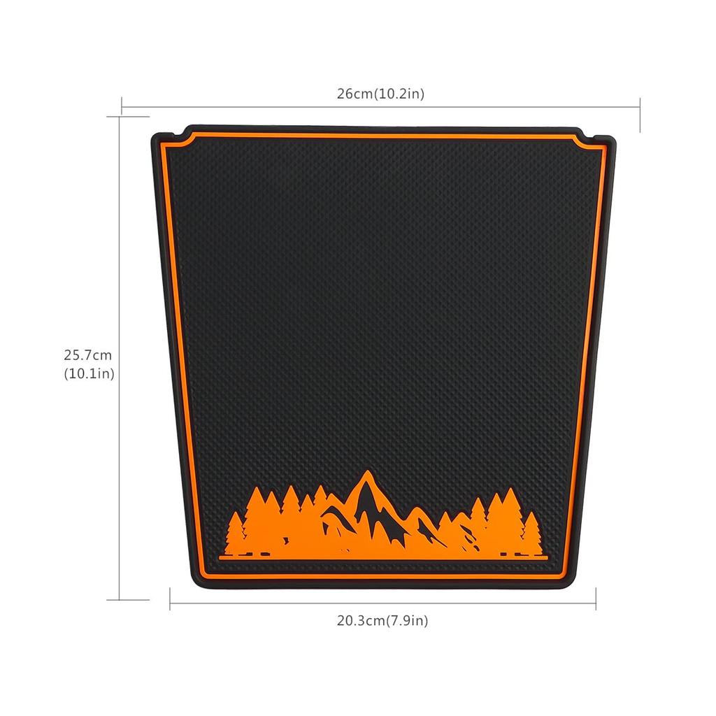 Marchfa Non-Slip Mat, Interior Mat, For Subaru Forester SK XV Impreza Exclusive Non-Slip Coaster Included Dashboard Mat (Orange)