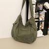 Washed Canvas Shoulder Bags Large Capacity Cott Biker Bags Korea Style Cloth Satchels Women 100% Cott Pastoral Tooling Bags