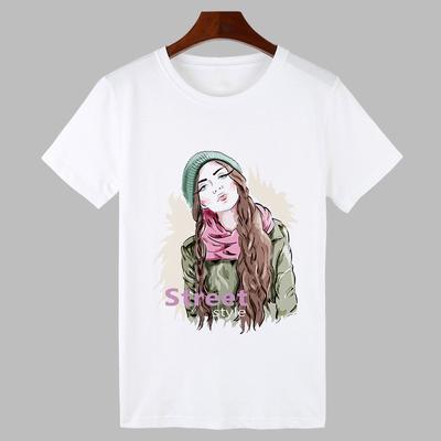 Sommer T-shirt Street Beauty Girl Mode T Shirt Frauen Harajuku gedruckt T Shirt kurz
