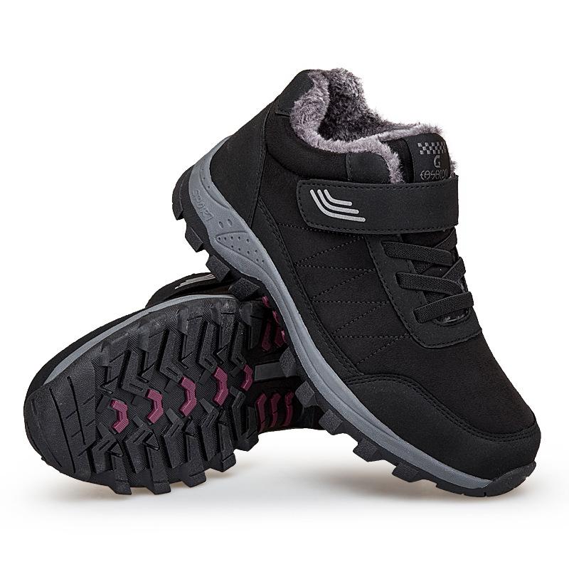 Internet celebrity elderly shoes winter cotton shoes velvet warm middle-aged and elderly walking snow boots Jinjiang cold sticky shoes men's snow boot