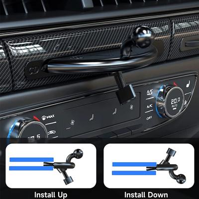 C.D Slot Car Phone Mount 360 Degrees Rotating Clip Holder with Anti-Slip Pad Universal Smartphone Holder for Samsung/MP3