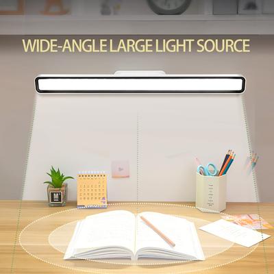 Luminária de mesa LED de 45 cm, recarregável por USB, luz LED, escurecimento contínuo, suspensa, magnética, para quarto, lâmpada noturna, para leitura