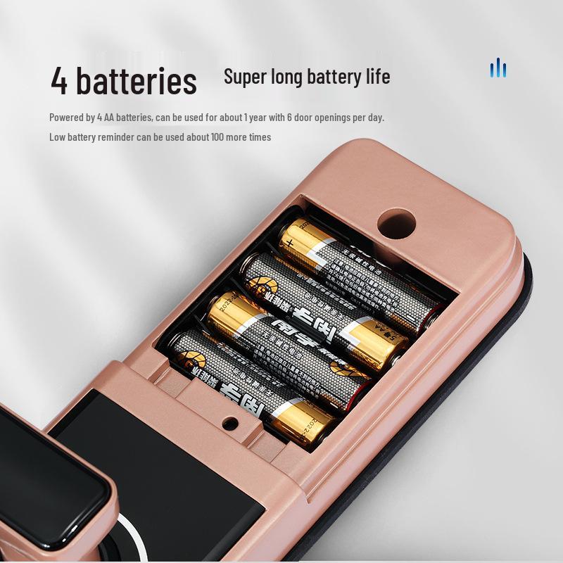 Smart Fingerprint & Password Lock for Wooden Doors - Perfect for Bedrooms, Apartments, and Hotels