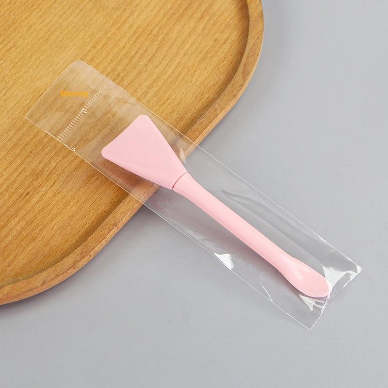 Double Head Dual-Use Facial Mask Brush Silicone Facial Mask Stick With Scoop Facial Beauty Tool